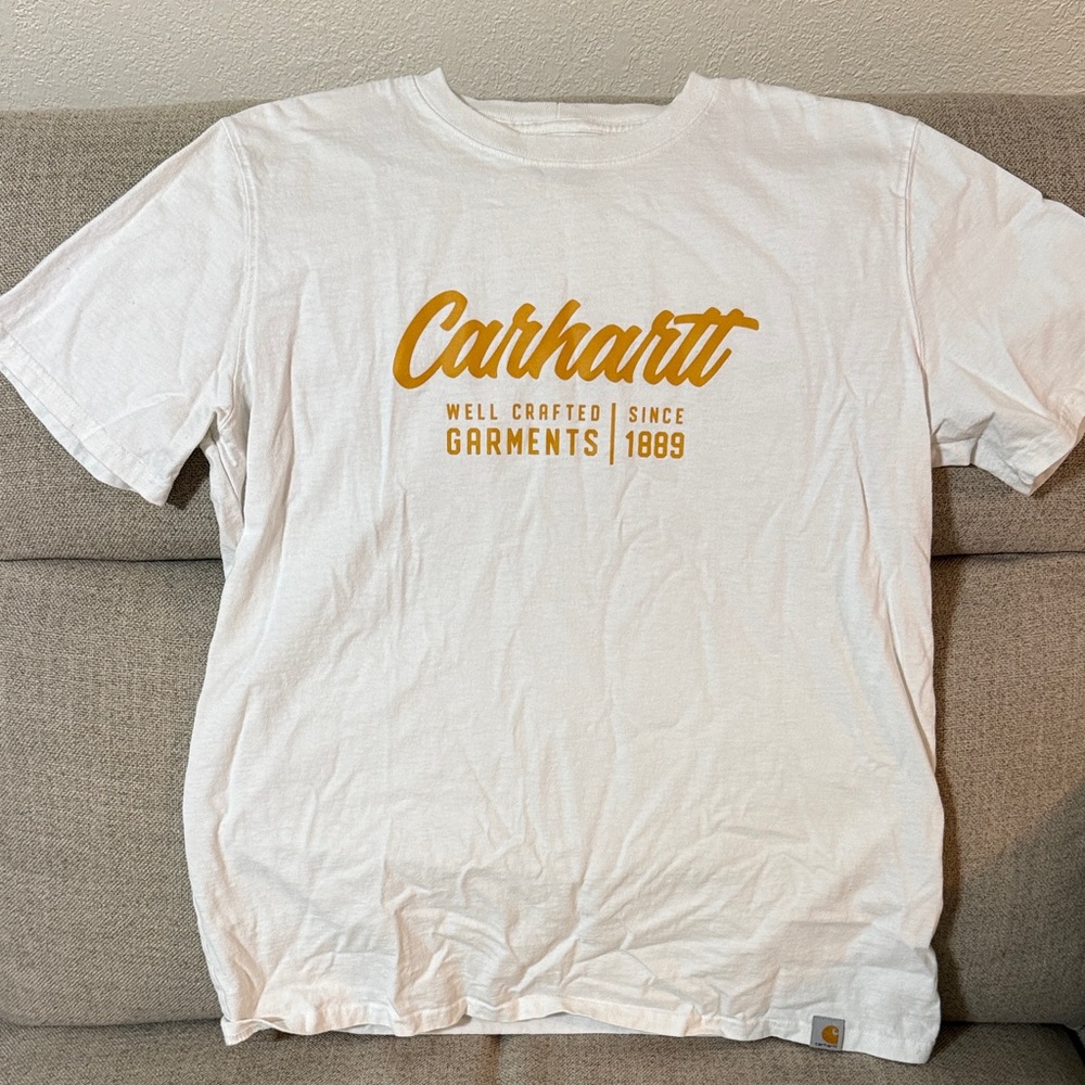 Women’s Carhartt White Logo Graphic Tee - size L